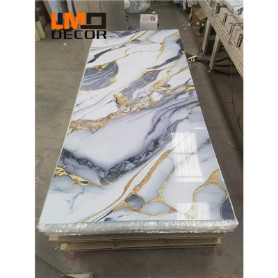 Vysoce lesklý PVC mramorový vodotěsný panel zdi PVC